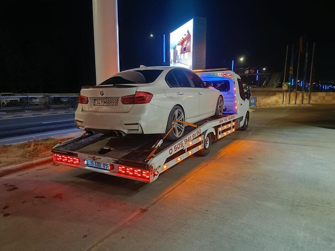 Karaburun kaza sonrası kurtarma